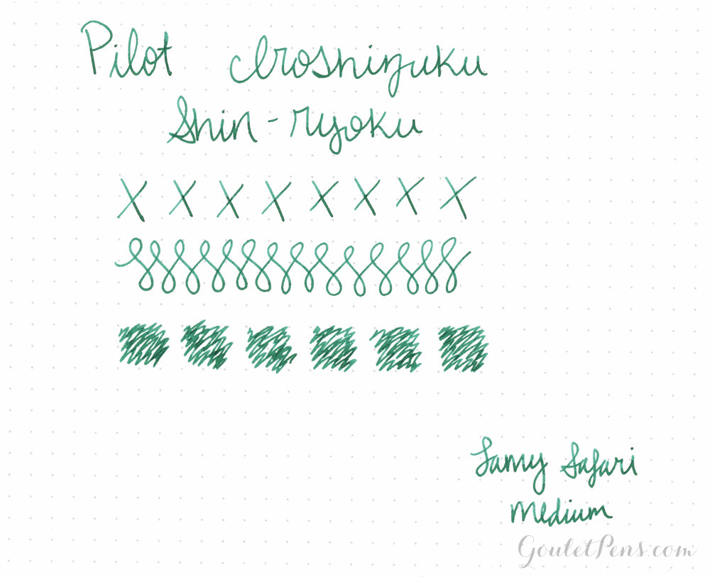 Pilot Iroshizuku Shin-ryoku fountain pen ink